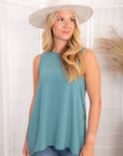 On the Move Sea Foam Tank Top-Tops-Tres Bien-L. Mae Boutique & Wild Mabel Clothing