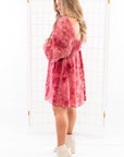 Paisley Berry Burnout Velvet Mini Dress-Dresses-Fate-L. Mae Boutique & Wild Mabel Clothing