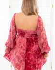 Paisley Berry Burnout Velvet Mini Dress-Dresses-Fate-L. Mae Boutique & Wild Mabel Clothing