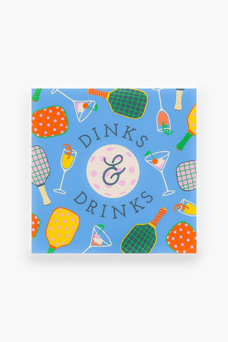Pickleball Dinks & Drinks Cocktail Napkins-soiree-sisters-L. Mae Boutique