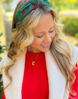 Plaid Christmas Knotted Headband-Accessories-Shiraleah-L. Mae Boutique & Wild Mabel Clothing