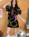 Queen of Sparkles Black Cowgirl Icon Poof Sleeve Dress-Dresses-Queen of Sparkles-L. Mae Boutique & Wild Mabel Clothing