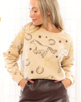 Rodeo Western Icon Crewneck-Tops-Blue B-L. Mae Boutique & Wild Mabel Clothing