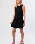 Z Supply Black Sloane Jersey Mini Dress