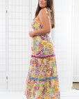 Sammie Twill Tie Strap Floral Dress-Tops-Fate-L. Mae Boutique & Wild Mabel Clothing