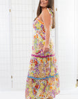 Sammie Twill Tie Strap Floral Dress-Tops-Fate-L. Mae Boutique & Wild Mabel Clothing