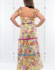 Sammie Twill Tie Strap Floral Dress-Tops-Fate-L. Mae Boutique & Wild Mabel Clothing