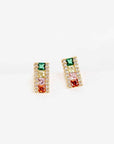 Set the Bar Colorful Rhinestone Stud Earring-Jewelry-Lovoda-L. Mae Boutique & Wild Mabel Clothing