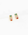 Set the Bar Colorful Rhinestone Stud Earring-Jewelry-Lovoda-L. Mae Boutique & Wild Mabel Clothing