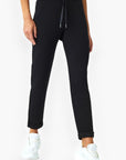 Spanx AirEssential Very Black Tapered Pant-Bottoms-Spanx-L. Mae Boutique & Wild Mabel Clothing