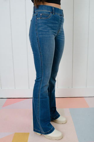 Spanx Vintage Indigo Flare Jeans-Spanx-L. Mae Boutique