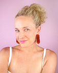 Sparkle & Shine Hoops in Burnt Orange-Jewelry-Rosie + Belle-L. Mae Boutique & Wild Mabel Clothing