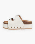 Studded Faux Leather Buckle Platform Sandals-Rag Company-L. Mae Boutique & Wild Mabel Clothing