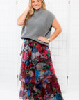 THML Gray Turtleneck Ribbed Sweater Vest-Tops-THML-L. Mae Boutique & Wild Mabel Clothing
