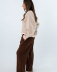 Wide leg brown sweatpants for elevated loungewear, brown lounge pants, comfy and cute brown pants, elevated loungewear