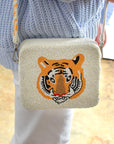 Tiger Face Beaded Bag-Accessories-Tiana Designs-L. Mae Boutique & Wild Mabel Clothing