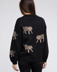 Tiger Pattern Sweater-Tops-BiBi-L. Mae Boutique & Wild Mabel Clothing