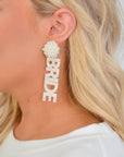 White Bride Earrings-Jewelry-Golden Stella-L. Mae Boutique & Wild Mabel Clothing