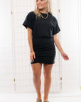 Z Supply Black Carmela Jersey Mini Dress-Dresses-Z Supply-L. Mae Boutique & Wild Mabel Clothing