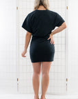 Z Supply Black Carmela Jersey Mini Dress-Dresses-Z Supply-L. Mae Boutique & Wild Mabel Clothing
