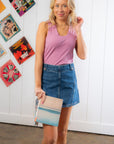 Z Supply Dusty Orchid Sirena Rib Tank-Tops-Z Supply-L. Mae Boutique & Wild Mabel Clothing