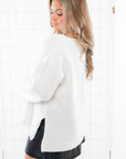 Z Supply Sea Salt Modern V-Neck Sweater-Tops-Z Supply-L. Mae Boutique & Wild Mabel Clothing