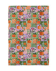 Spooky Garden Fall Patchwork Waffle Tea Towel