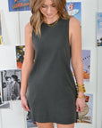 edit Everyday Black Sleeveless Shift Dress-Dresses-Double Zero-L. Mae Boutique & Wild Mabel Clothing