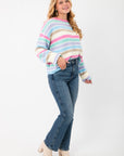 Cloud Nine Pastel Striped Sweater