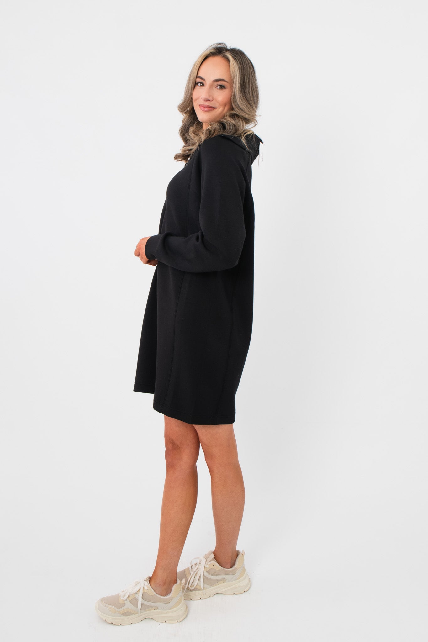 chinese dress ladies SPANX AirEssentials Black Half Zip Dress