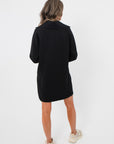Spanx Very Black AirEssentials Half Zip Dress