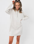 Spanx AirEssentials Vivid Heather Grey Half Zip Dress