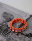 Coral Oval Candy Gem Bracelet