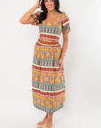 Truly Tropical Printed Midi Skirt