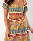 Truly Tropical Puff Sleeve Crop Top