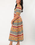 Truly Tropical Printed Midi Skirt
