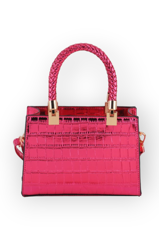 Shinin' Pink Crocodile Handbag-Most Wanted USA-L. Mae Boutique