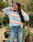 Cloud Nine Pastel Striped Sweater