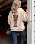 Queen of Sparkles Beige Cowboy Nutcracker Sweatshirt
