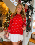 Ho Ho Ho-liday Cheer Red Sweater