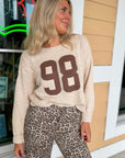 98 Beige Cable Knit Sweater