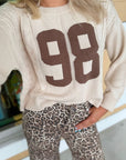 98 Beige Cable Knit Sweater