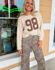 98 Beige Cable Knit Sweater