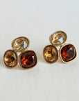 Unique geometric gemstone stud earrings for fall
Lightweight gemstone earrings for everyday wear