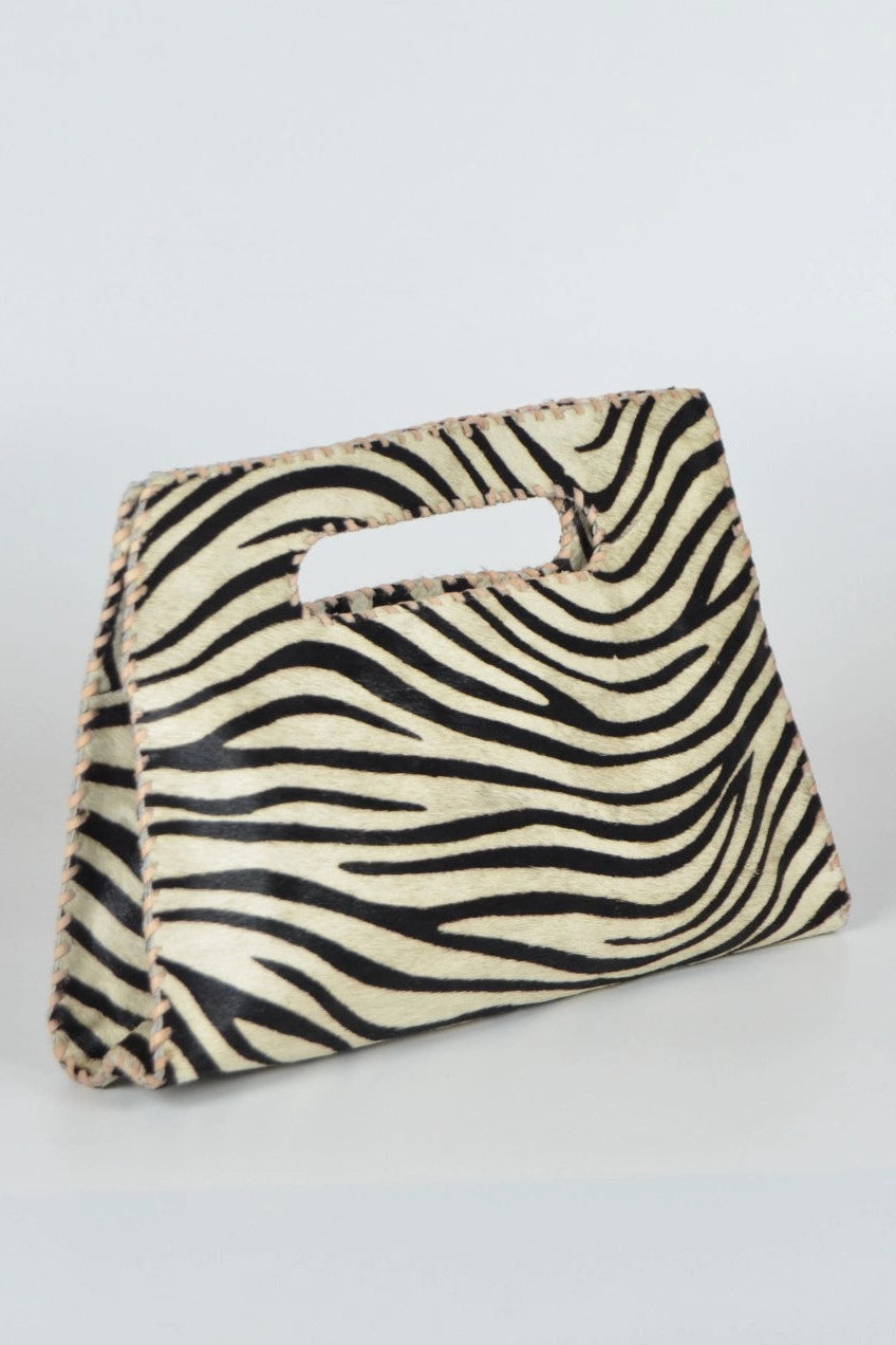 Zebra print handbag for tiger gameday 