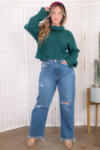 90's Straight Mid Rise Distressed Jeans-Just Black Denim-L. Mae Boutique