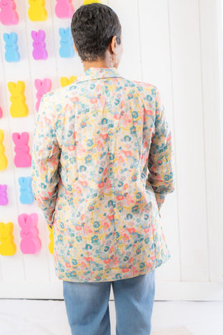 All About Floral Linen Blazer-Fate-L. Mae Boutique