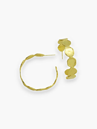 Betty Carre Gold Coins Hoop Earrings-Jewelry-Betty Carre-L. Mae Boutique & Wild Mabel Clothing