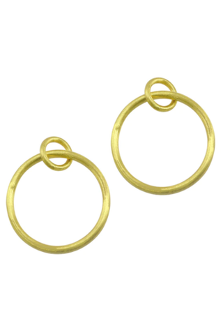 Betty Carre Larissa Gold Link Round Hoops-Jewelry-Betty Carre-L. Mae Boutique & Wild Mabel Clothing