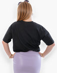 Black & Silver Sequin Star Tee-Tops-Vine & Love-L. Mae Boutique & Wild Mabel Clothing